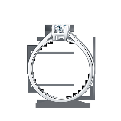 Unique S925 East West Setting Women Emerald Cut Moissanite Modern Wedding Engagement Ring Anniversary CZ Rings