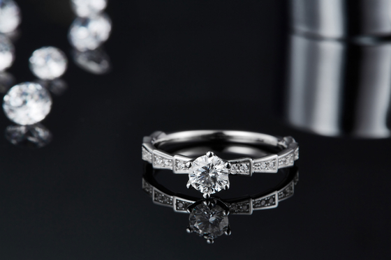 White Moissanite Unique Sytle And  Sapphire Platineve Diamonds Jewelry Women Ring