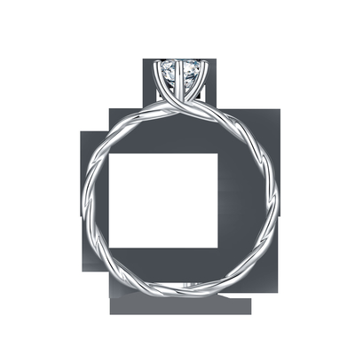 Moissanite Engagement  For Women Ring Set Diamonds And Sapphire Wedding Band  White Gold  Pave