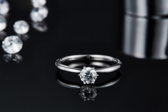 925 Sterling Silver Moissanite Diamond Rings For Wedding Engagement