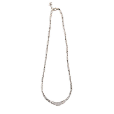 925  With Sterling Silver Greek  Unique Pattern  Designs Bule  Opal  Meander Round  Necklace