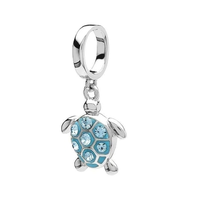 EZ Tuxedo Palm Tree Dangle Charms 925 Sterling Silver Tree Pendant with Cubic Zirconia for Pendant