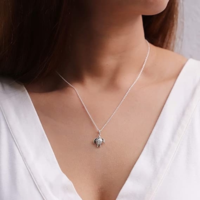 EZ Tuxedo Palm Tree Dangle Charms 925 Sterling Silver Tree Pendant with Cubic Zirconia for Pendant