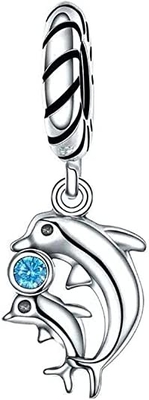 ABAOLA Wonderful Ocean Underwater World 925 Sterling Silver Bead Shark Turtle Tropical Fish Charm Fit Original Pendant