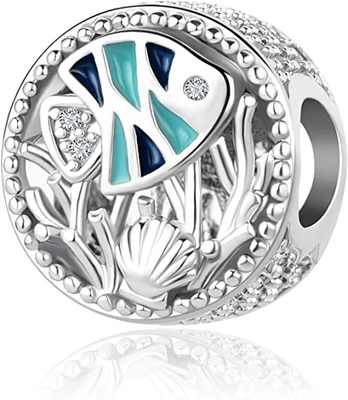 Chili Jewelry Sea Ocean Series Wonderful Underwater World Charm Starfish Turtle Seahorse and Fish Bead Compatible with P