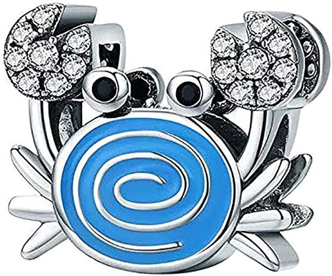Inspired Silver - Silver Customized Charm for Bracelet with Cubic Zirconia Jewelry
