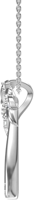 Silver Smile - Solid Sterling Silver Beautiful Tropical Palm Tree Pendant Necklace, with 17.5inch Anchor Chain for Women
