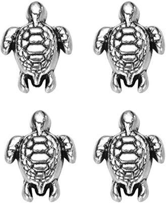 160pcs Antique Lovely Turtle Pendant Silver Bead Charms Fit Original Bracelet 9x7mm