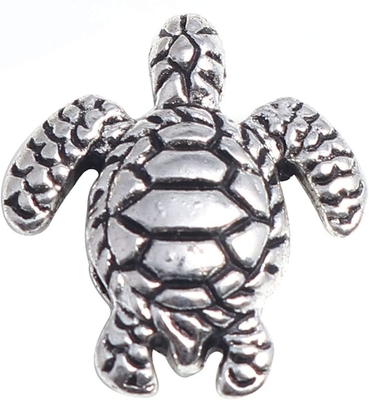 160pcs Antique Lovely Turtle Pendant Silver Bead Charms Fit Original Bracelet 9x7mm