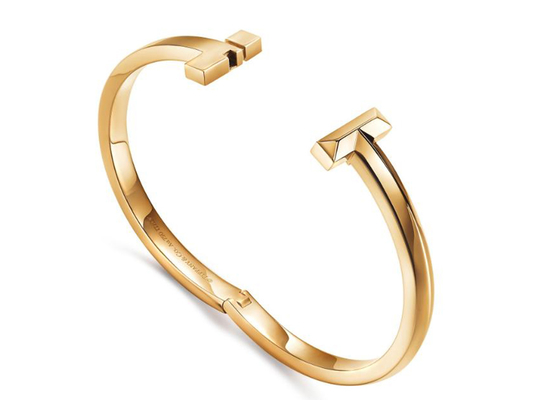 18K T1 Wide Diamond Hinged Bangle 43.31g weight for Anniversary