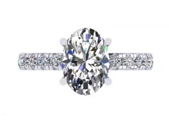 Hand Setting 2.45g 14K Solid Gold Jewellery ODM For Engagement