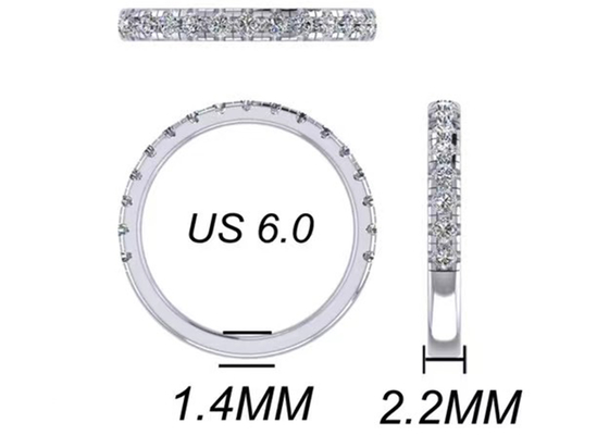 Hand Setting 2.45g 14K Solid Gold Jewellery ODM For Engagement