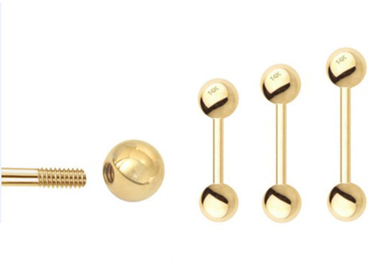 Arcade Gold Body Piercing Jewelry Earrings Polishing Cut for Cartilage OEM ODM