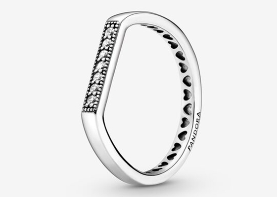 Multifaceted Rose Gold Clicker , real diamond engagement rings 1.2mm×8mm Dimension