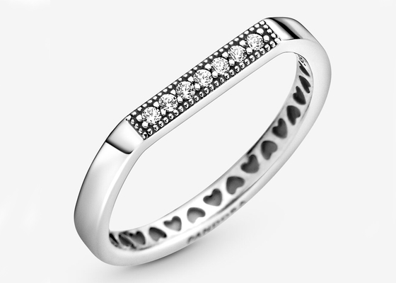 Multifaceted Rose Gold Clicker , real diamond engagement rings 1.2mm×8mm Dimension