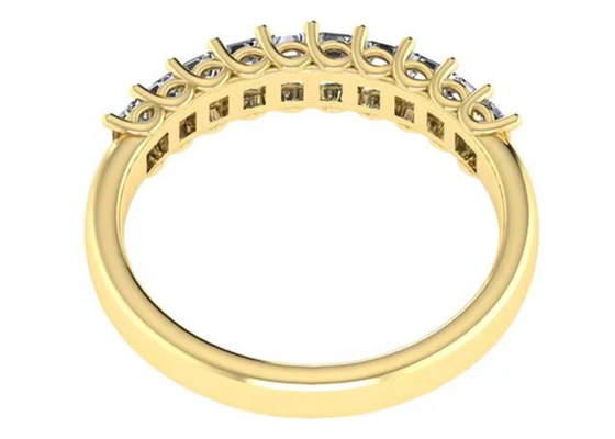10pcs Diamond 18k Rose Gold Ring 3.0×2.0mm EM Cut for Anniversary