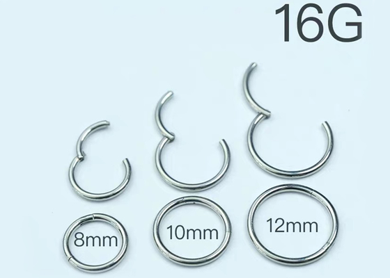 OEM 8mm Septum Ring , Nose Septum Jewelry For Anniversary Gift