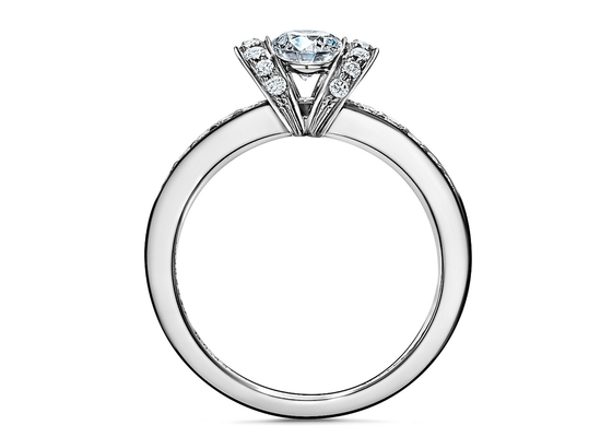 0.78ct Engagement Wedding Ring Set 14K White Solid Gold Round Cut 3MM