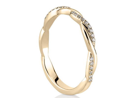 14K White Gold Real Diamond Jewellery Ring 0.3ct Round Cut ODM For Engagement