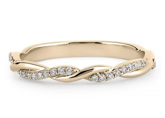 14K White Gold Real Diamond Jewellery Ring 0.3ct Round Cut ODM For Engagement