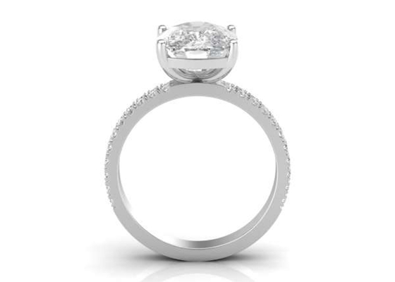 6×8MM 14K Solid Gold Jewellery 20pcs With Oval 1.5ct Diamond