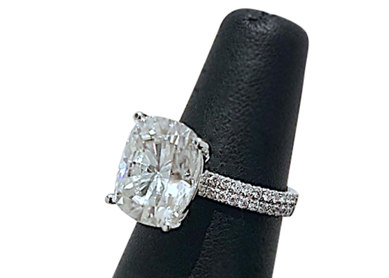 6×8MM 14K Solid Gold Jewellery 20pcs With Oval 1.5ct Diamond