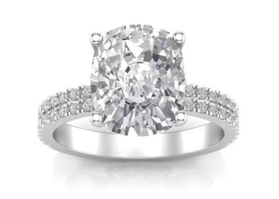 6×8MM 14K Solid Gold Jewellery 20pcs With Oval 1.5ct Diamond