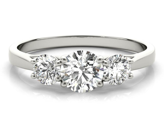 1.0 Carat 9K Silver Ring 925 Sterling Silver Material with Moissanite ODM