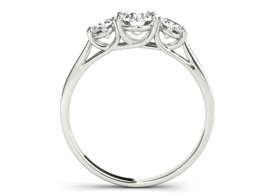 1.0 Carat 9K Silver Ring 925 Sterling Silver Material with Moissanite ODM