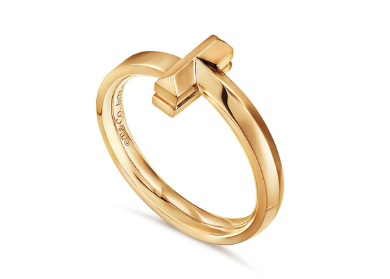 3.89g weight 18K Solid Gold Jewellery ring 2.5mm Width for Engagement Wedding