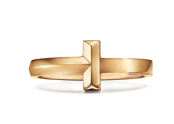 3.89g weight 18K Solid Gold Jewellery ring 2.5mm Width for Engagement Wedding