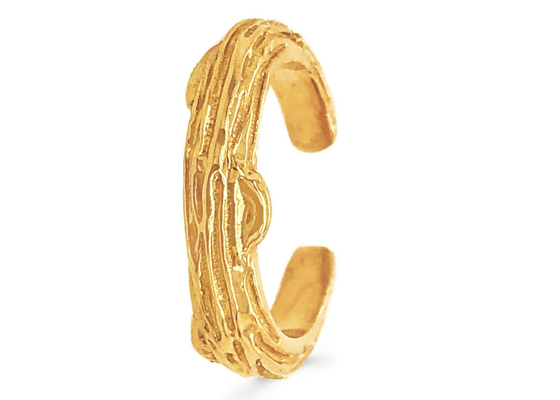 Prong Setting 9k Gold Earrings Tree Bark Style 9mm 8mm 7mm Size